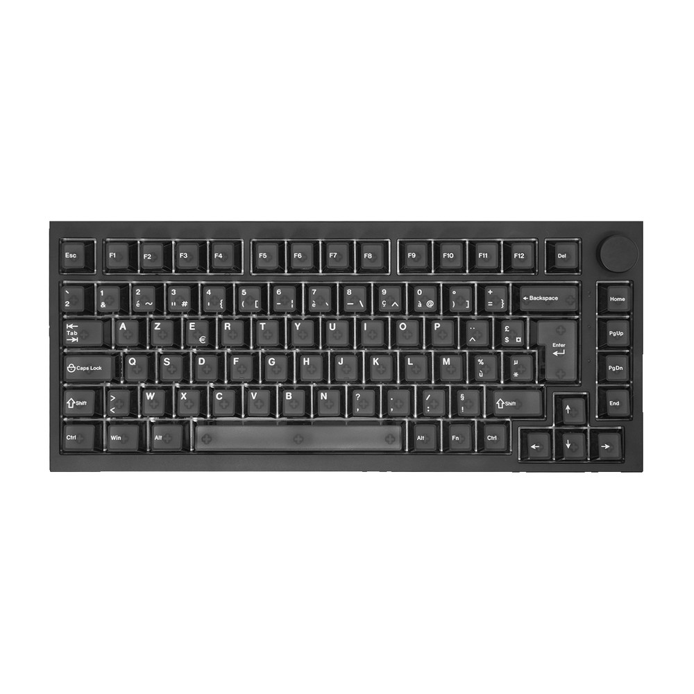 Akko 5075 V5 HE ISO-FR 75 percent magnetic keyboard with French AZERTY legends and a volume knob