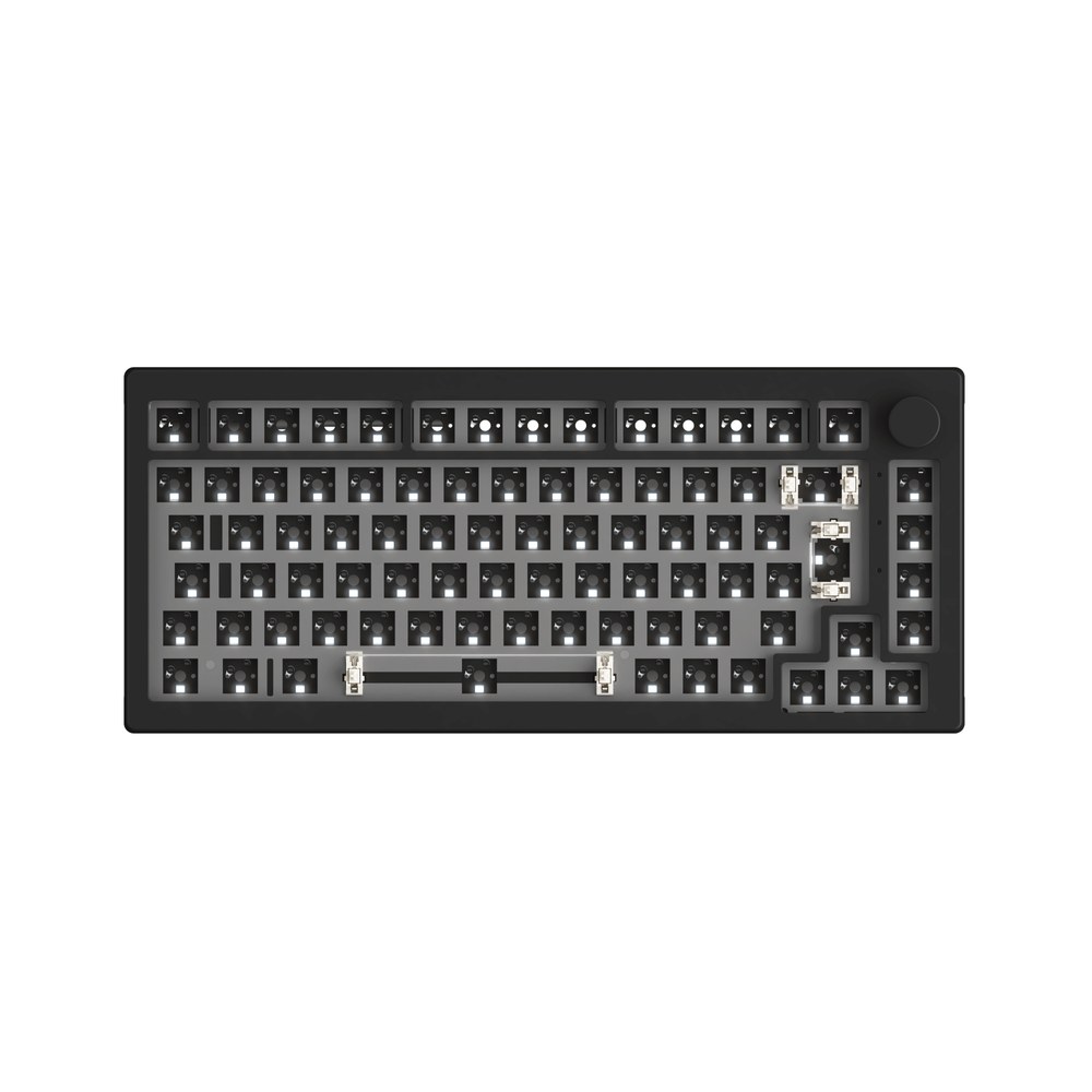 Akko 5075 VIA DIY Kit in Dark Night, a barebones 75 percent ISO keyboard with empty switch positions